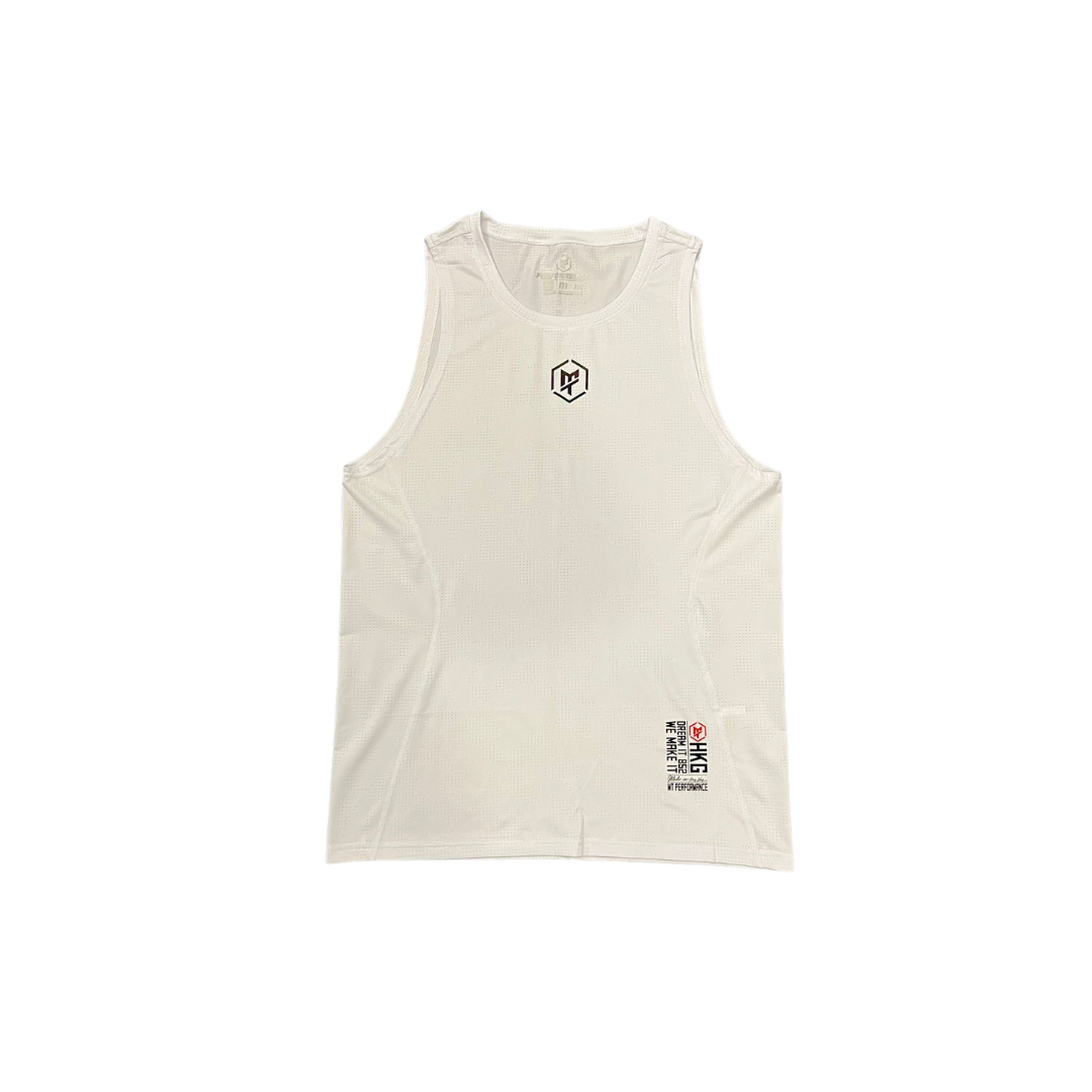 【籃壇】白色籃球背心 #短版併接 [Balllifehk] White Basketball Tank Top #SlimCut Merge