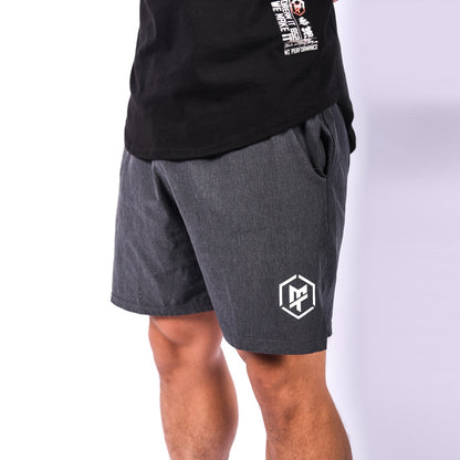 【MT休閑】深灰運動短褲 #拉鍊口袋 [MT UrbanFit] Dark Gray Athletic Shorts #Zipper Pockets