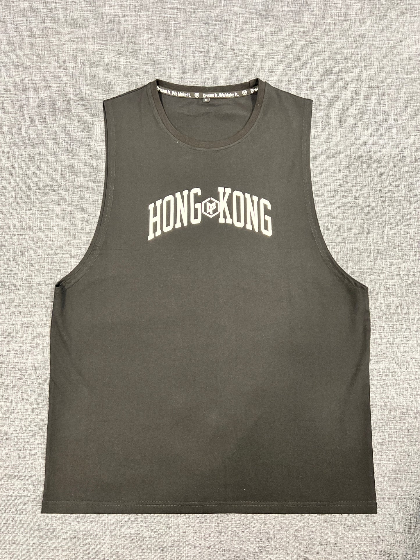 【MT 運動文化】運動料背心 #HONG KONG [MT ActiveVibe] sports vest 黑色